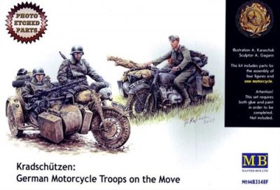 MASTER BOX Kradschutzen: Ger. Motorcycle Troops - 1:35e -  Ltd.