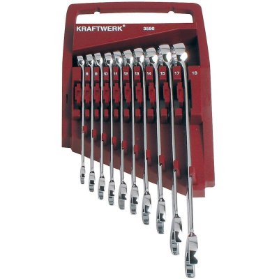 KRAFTWERK  - 3556 - 10-pz . En emble de cl&eacute; combin&eacute;e de 8 &agrave; 19mm