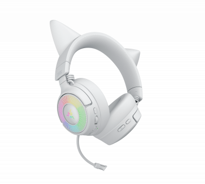 RAZER Kraken Kitty V3 Pro - Casque sans fil RGB White Ed. (PS5)