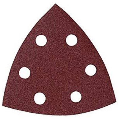 KREATOR  3x90 Mm G180 Triangular Sandpaper 5 Units Rouge