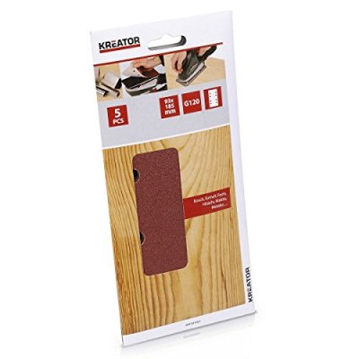 GENERIQUE Kreator 93x185 Mm G120 Rectangular Sandpaper 5 Units Dor&eacute;
