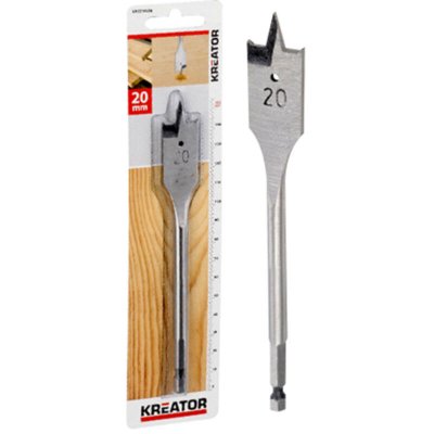 KREATOR  KRT010803 - Broca plana/madera 10x152