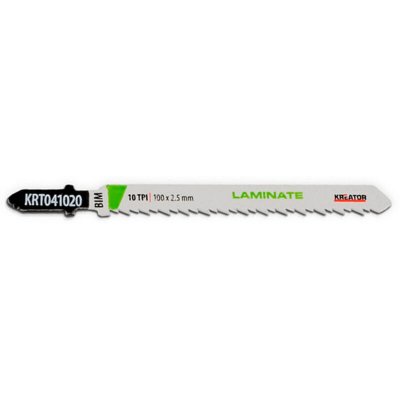 KREATOR  KRT041020 - Lame lamin&eacute;e de Scie sauteuse 100/10, Rouge