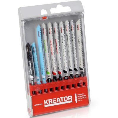 KREATOR  KRT041090 - Conjunto de sierras de vaiv&eacute;n 10 unidades