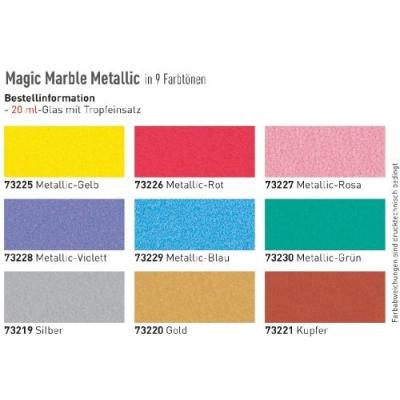 KREUL   peinture &agrave; marbrer ""magic marble"", 20 ml, argent noir