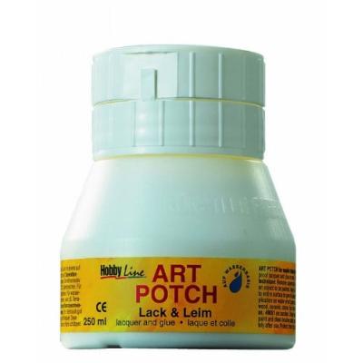 KREUL   vernis et colle art potch, mate, 250 ml noir