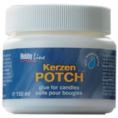KREUL   vernis et colle bougie potch pour serviettes, 150 ml noir