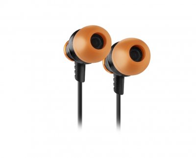 KROM  Kinear Casque Avec fil Ecouteurs Jouer Noir, Orange - Neuf