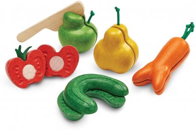 PLAN TOYS KROMME GROENTEN SET PLANTOYS 