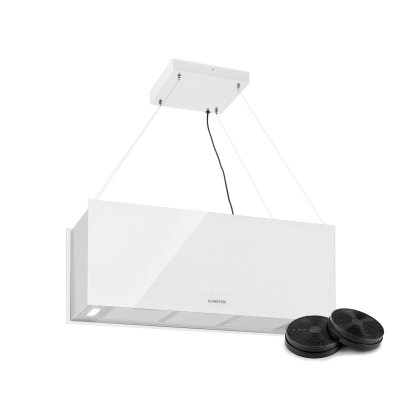 KLARSTEIN Kronleuchter xl Hotte &icirc;lot aspirante 90cm 590m&sup3;/h led classe a Blanc