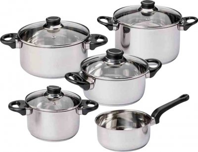 GENERIQUE KR&Uuml;GER 2077412 Apollo Batterie de Cuisine INOX 60 x 30 x 30 cm 9 Pi&egrave;ces