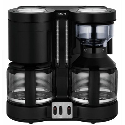 KRUPS  Duothek Plus KM 8508 - Cafeti&egrave;re/th&eacute;i&egrave;re - 10 tasses - noir