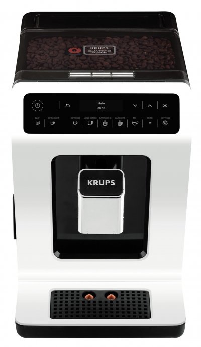KRUPS  Evidence EA8911, Autonome, Machine &agrave; expresso, 2,3 L, Broyeur int&eacute;gr&eacute;, 1450 W, Blanc