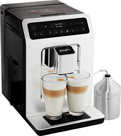 KRUPS  Evidence EA891C10 - Machine &agrave; caf&eacute; automatique avec mousseur &agrave; lait - 15 bar - chrome
