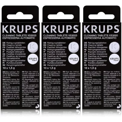 KRUPS  Lot de 3 bo&icirc;tes de pastilles d&eacute;tergentes XS3000