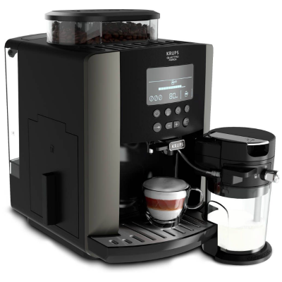 KRUPS  MACHINE A CAFE AUTOMATIQUE ARABICA LATTE NOIR 