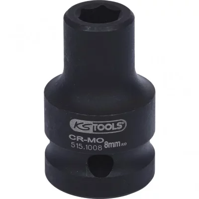 KS TOOLS  1/2"" douilles &agrave; chocs 6 pans, courtes, 9mm