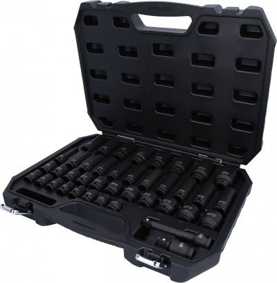 KS TOOLS  1/2"" jeu de douilles &agrave; chocs 6 pans, 40 pcs