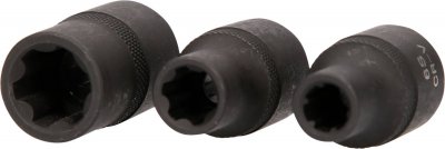 KS TOOLS  1/2"" jeu de douilles &agrave; chocs ribe, courtes, 3 pcs