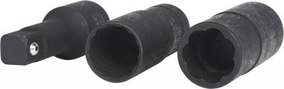 KS TOOLS  1/2 Jeu de douilles double &agrave; chocs, 3pcs,17-19mm - 913.1280