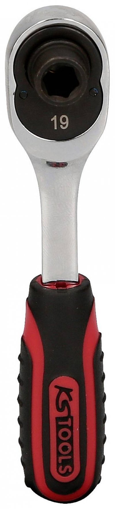 KS TOOLS  1/4"" cliquet r&eacute;versible porte-embouts chromeplus, 72 dents,