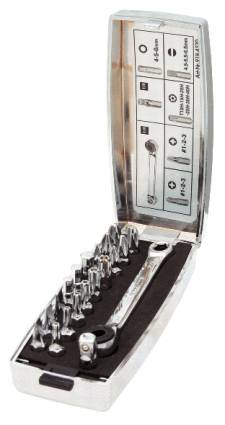 KS TOOLS  1/4"" coffret d'embouts chromeplus, 20 pcs