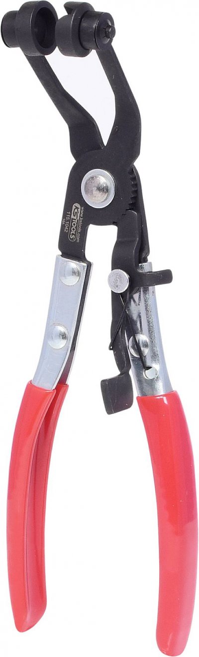 KS TOOLS  115.1042 Pince &agrave; Colliers Verrouillable inclin&eacute;e &agrave; 45&deg;