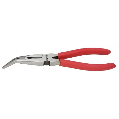 KSTOOLS KS TOOLS 115.1318 Pince &agrave; bec demi-rond coud&eacute; 45&deg; standard, 165 mm