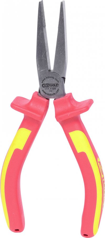 KS TOOLS  117.1125 Pince &agrave; bec plat Ergotorque VDE 165 mm