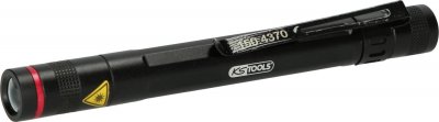 KS TOOLS  150.4370 LEDmax Creepower Lampe de Poche 140 mm Rouge/Noir