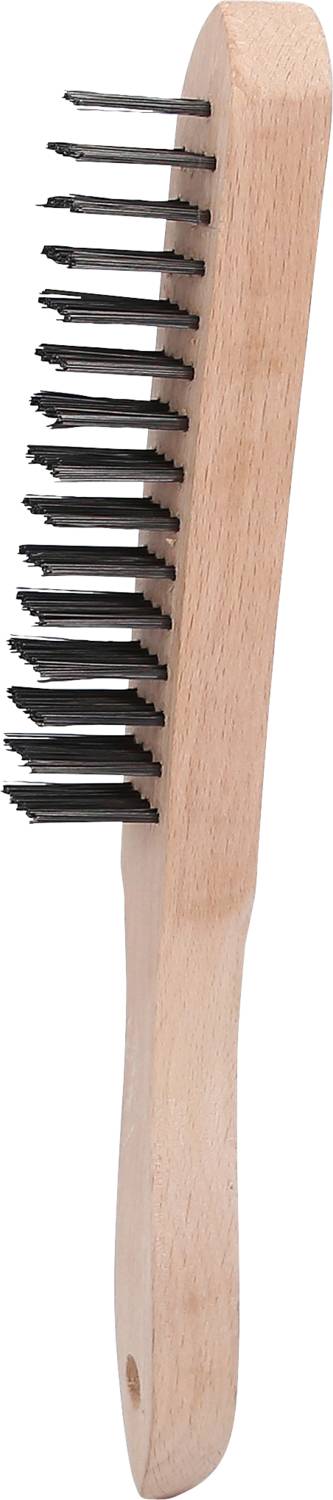 KS TOOLS  201.2311 Brosse &agrave; fil en acier 4 rang&eacute;es, 290 mm