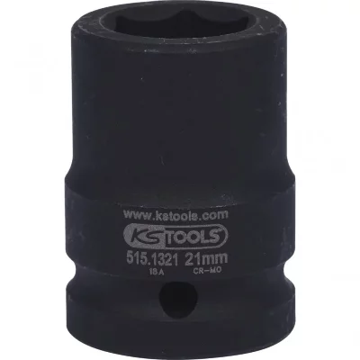KS TOOLS  3/4"" douilles &agrave; chocs 6 pans, courtes, 21mm