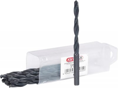 KS TOOLS  330.1060 Lot de 10 Forets HSS Lamin&eacute;s en M&eacute;tal, &Oslash;6,0 mm
