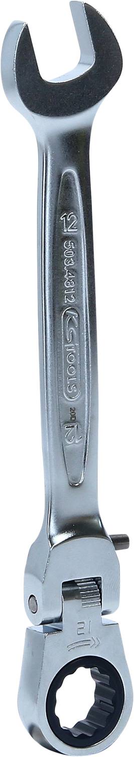 KS TOOLS  503.4812 Cl&eacute; &agrave; fourche et polygonale &agrave; cliquet 147,5 12 70