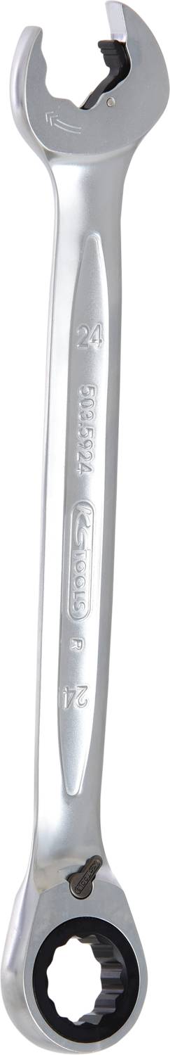 KS TOOLS  503.5924 Cl&eacute; &agrave; fourche et polygonale &agrave; cliquet 323 24 470