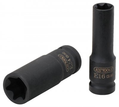 KS TOOLS  515.1057 Douille longue &agrave; chocs TORX 1/2'', E20