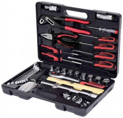 KS TOOLS  911.0650 Coffret de douilles F6 1/2'' CHROMEmat 51 pi&egrave;ces