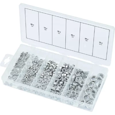 KS TOOLS  Assortiment d'&eacute;crous m&eacute;triques M3-M10 300 pcs Acier