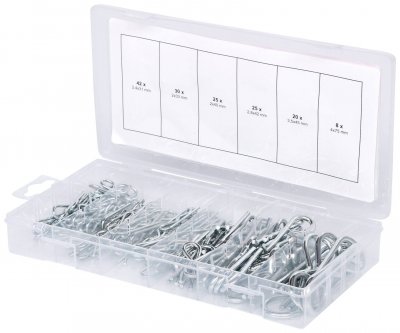 KS TOOLS  Assortiment de goupilles fendues &agrave; ressort 150 pcs