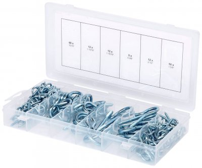 KS TOOLS  Assortiment de pitons &agrave; pince et pitons &agrave; &oelig;il 151 pcs