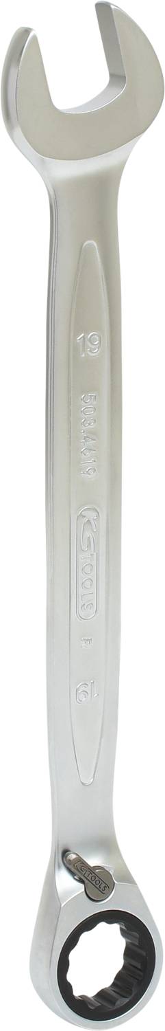 KS TOOLS  Cl&eacute; mixte a cliquet r&eacute;versible 72 dent 19 mm 503.4619