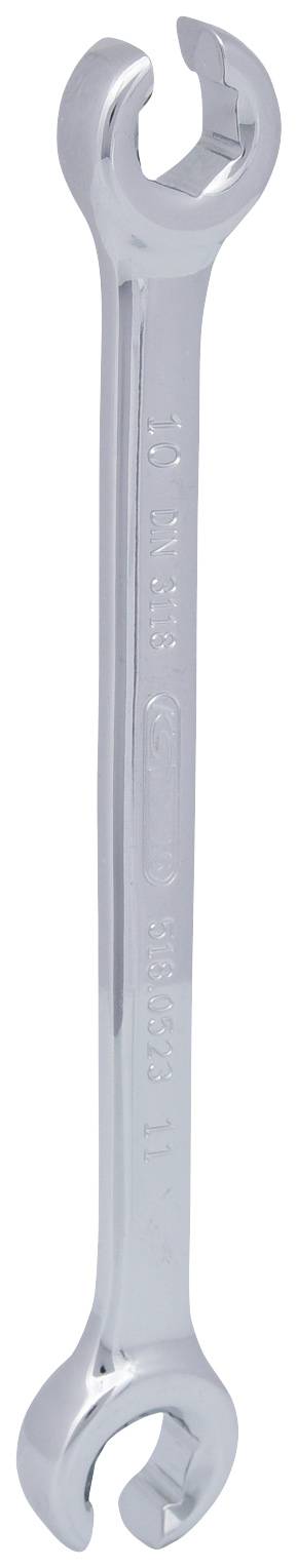 KS TOOLS  cl&eacute;s &agrave; tuyauter t&ecirc;tes coud&eacute;es chromeplus, 10x11mm