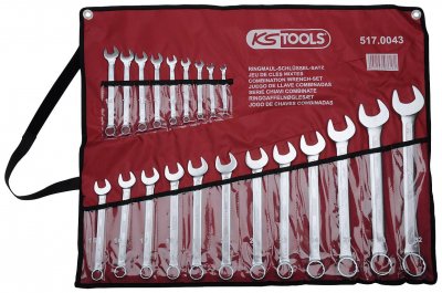 KS TOOLS  cl&eacute;s combin&eacute;es 21 pcs avec bo&icirc;te de rangement 6-32 mm 400875