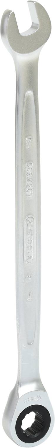 KS TOOLS  Cl&eacute;s mixtes a cliquet droites GEARplus, 7mm 503.4207