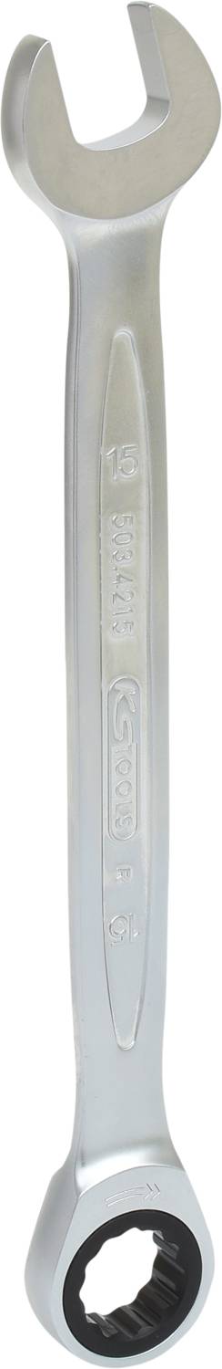 KS TOOLS  - Cl&eacute;s mixtes droites &agrave; cliquet GEARplus&reg; 15 mm
