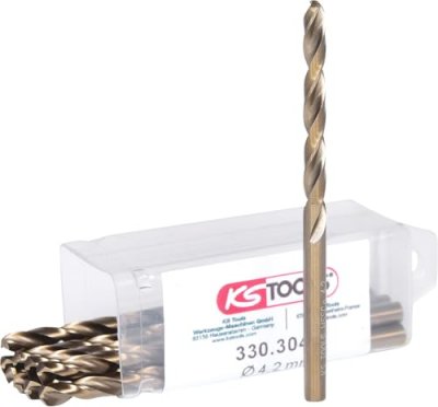 KS TOOLS  forets hss-co au cobalt, 4,2mm, 75mm