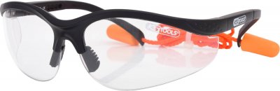 KS TOOLS  Gafas protectoras - transparentes con tapones para los o&iacute;dos,