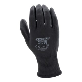 KS TOOLS  Gants de travail 12 paires Taille XL Noir 310.0475