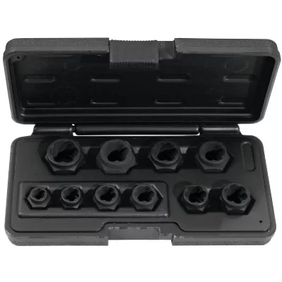 KS TOOLS  jeu d'&eacute;crous &agrave; chocs sp&eacute;ciaux, 10 pcs m8-m19