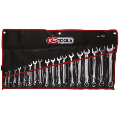 KS TOOLS  - Jeu de 18 cl&eacute;s mixtes m&eacute;triques - en bo&icirc;te - 922.0047